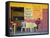 Restaurant in Puerto Corinto, Department of Chinandega, Nicaragua, Central America-Richard Cummins-Framed Stretched Canvas