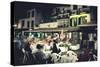 Restaurant in the Old Town, Funchal, Madeira, Portugal-Peter Thompson-Stretched Canvas