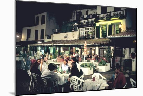 Restaurant in the Old Town, Funchal, Madeira, Portugal-Peter Thompson-Mounted Photographic Print