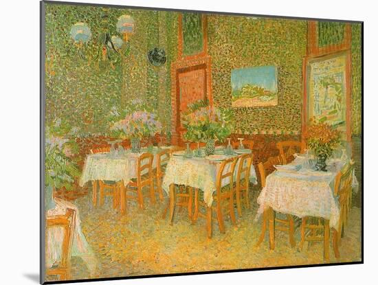 Restaurant Interior, 1887-Vincent van Gogh-Mounted Giclee Print