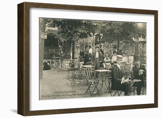 Restaurant, Joinville Le Pont, France-null-Framed Art Print