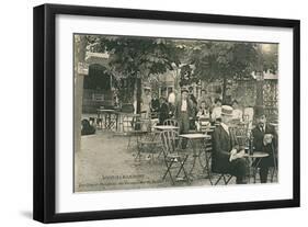 Restaurant, Joinville Le Pont, France-null-Framed Art Print