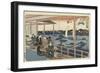 Restaurant Kawachiya in Yanagibashi-Utagawa Hiroshige-Framed Art Print