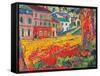 Restaurant La Machine at Bougival-Maurice De Vlaminck-Framed Stretched Canvas