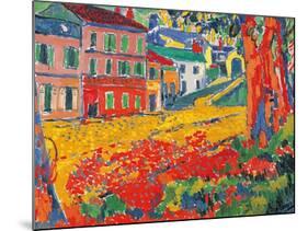 Restaurant La Machine at Bougival-Maurice De Vlaminck-Mounted Art Print