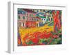 Restaurant La Machine at Bougival-Maurice De Vlaminck-Framed Art Print