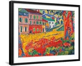 Restaurant La Machine at Bougival-Maurice De Vlaminck-Framed Art Print