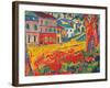 Restaurant La Machine at Bougival-Maurice De Vlaminck-Framed Art Print