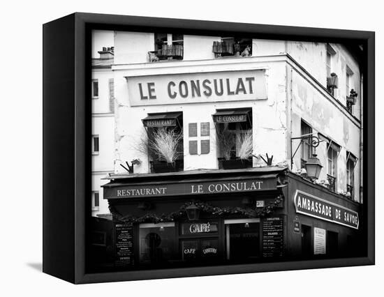 Restaurant Le Consulat - Montmartre - France-Philippe Hugonnard-Framed Stretched Canvas