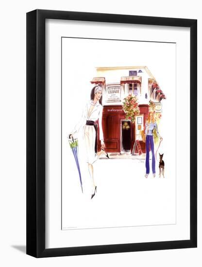 Restaurant Lechaude-Tina-Framed Art Print