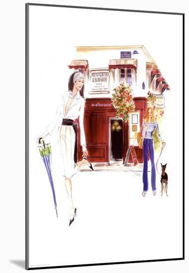 Restaurant Lechaude-Tina-Mounted Art Print