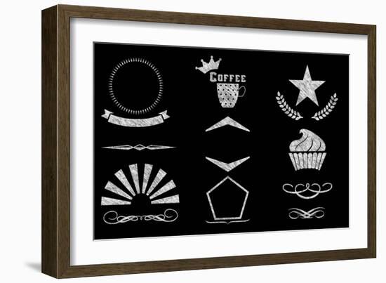 Restaurant Menu Elements-Solrac-Framed Art Print