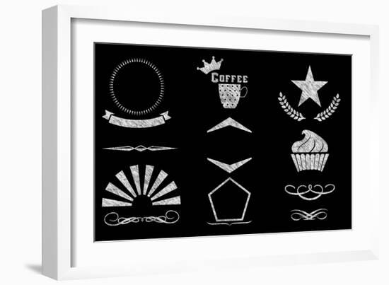 Restaurant Menu Elements-Solrac-Framed Art Print