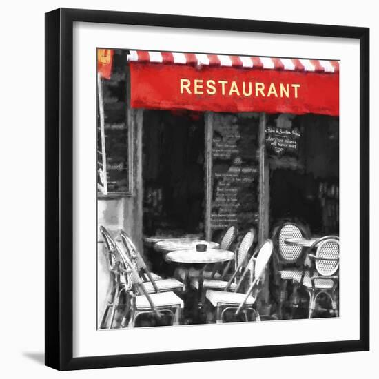 Restaurant Montmartre Paris-Philippe Hugonnard-Framed Giclee Print