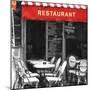 Restaurant Montmartre Paris-Philippe Hugonnard-Mounted Giclee Print