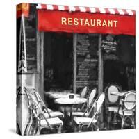 Restaurant Montmartre Paris-Philippe Hugonnard-Stretched Canvas