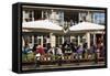 Restaurant on Deribasovskaya Street, Odessa, Crimea, Ukraine, Europe-Richard Cummins-Framed Stretched Canvas