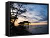 Restaurant on the Beach at Sunset, Gili Trawangan, Gili Islands, Indonesia, Southeast Asia, Asia-Matthew Williams-Ellis-Framed Stretched Canvas