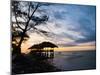 Restaurant on the Beach at Sunset, Gili Trawangan, Gili Islands, Indonesia, Southeast Asia, Asia-Matthew Williams-Ellis-Mounted Photographic Print