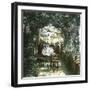 Restaurant on the Italian Shores of Lake Lugano, Circa 1890-Leon, Levy et Fils-Framed Photographic Print