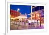 Restaurant on Vallgatan at Dusk, Gothenburg, Sweden, Scandinavia, Europe-Frank Fell-Framed Photographic Print