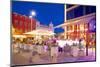 Restaurant on Vallgatan at Dusk, Gothenburg, Sweden, Scandinavia, Europe-Frank Fell-Mounted Photographic Print