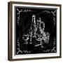 Restaurant or Bar Wine List on Chalkboard Background-incomible-Framed Premium Giclee Print