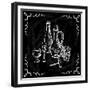 Restaurant or Bar Wine List on Chalkboard Background-incomible-Framed Premium Giclee Print