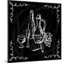 Restaurant or Bar Wine List on Chalkboard Background-incomible-Mounted Premium Giclee Print