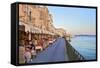 Restaurant, Ortygia, Syracuse, Sicily, Italy-Neil Farrin-Framed Stretched Canvas