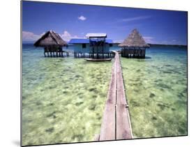 Restaurant Over the Water, Bocas del Toro Islands, Panama-Art Wolfe-Mounted Photographic Print