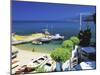 Restaurant Overlooking Fisherman's Bay, Ikaria, Greece, Europe-Sakis Papadopoulos-Mounted Photographic Print