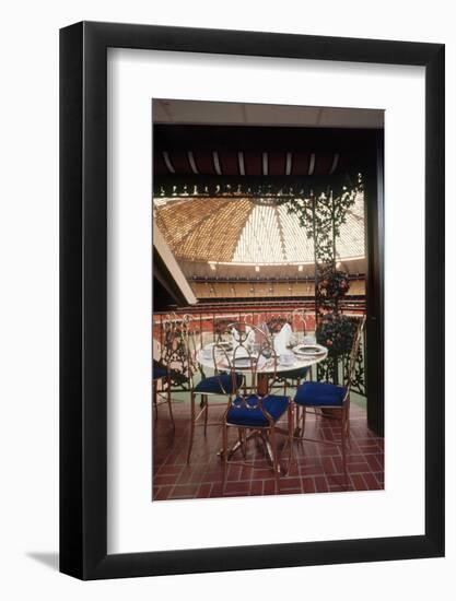 Restaurant Overlooking Playing Field of Harris County Domed Stadium 'Astrodome', Houston, TX, 1968-Mark Kauffman-Framed Photographic Print