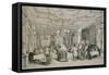 Restaurant, Paris, 1840, France, 19th Century-null-Framed Stretched Canvas