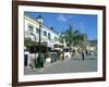 Restaurant, Puerto De Mogan, Gran Canaria, Canary Islands-Peter Thompson-Framed Photographic Print