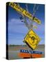 Restaurant Sign for Feral Food, Outback, South Australia, Australia-Steve & Ann Toon-Stretched Canvas