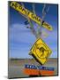 Restaurant Sign for Feral Food, Outback, South Australia, Australia-Steve & Ann Toon-Mounted Photographic Print