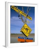 Restaurant Sign for Feral Food, Outback, South Australia, Australia-Steve & Ann Toon-Framed Photographic Print