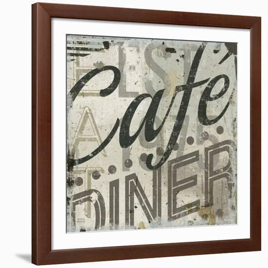 Restaurant Sign II-Michael Mullan-Framed Art Print