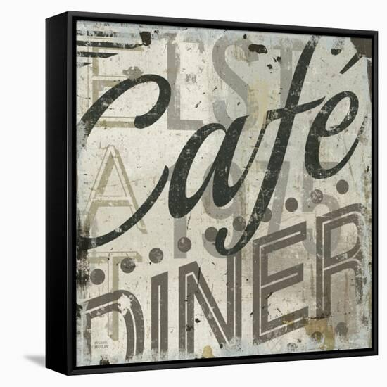 Restaurant Sign II-Michael Mullan-Framed Stretched Canvas