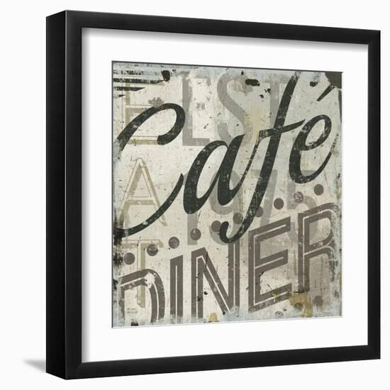 Restaurant Sign II-Michael Mullan-Framed Art Print