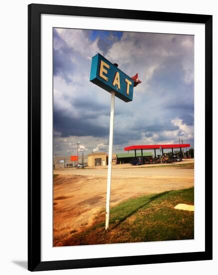 Restaurant Sign in USA-null-Framed Photographic Print