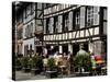Restaurant, Timbered Buildings, La Petite France, Strasbourg, Alsace, France, Europe-Richardson Peter-Stretched Canvas