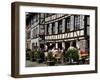 Restaurant, Timbered Buildings, La Petite France, Strasbourg, Alsace, France, Europe-Richardson Peter-Framed Photographic Print