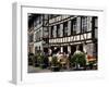 Restaurant, Timbered Buildings, La Petite France, Strasbourg, Alsace, France, Europe-Richardson Peter-Framed Photographic Print