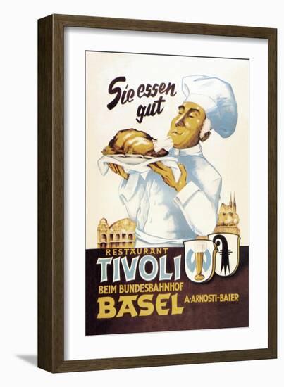 Restaurant Tivoli Basel-null-Framed Art Print