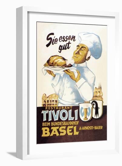 Restaurant Tivoli Basel-null-Framed Art Print