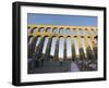 Restaurant Under the 1St Century Roman Aqueduct, Segovia, Madrid, Spain, Europe-Christian Kober-Framed Photographic Print