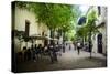 Restaurants and Colonial Houses in the Zona Colonial, Old Town, Santo Domingo-Michael Runkel-Stretched Canvas