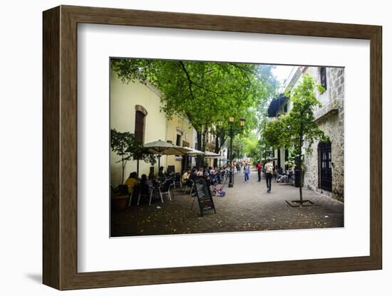 Restaurants and Colonial Houses in the Zona Colonial, Old Town, Santo Domingo-Michael Runkel-Framed Photographic Print